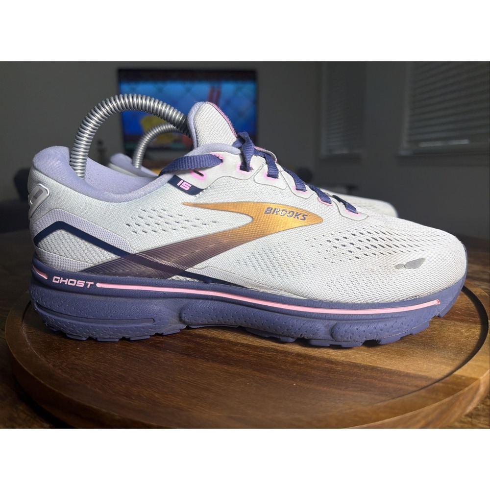 Brooks Ghost 15 Women's Size 8 D Wide Running Shoes Spa Blue 1203801D492